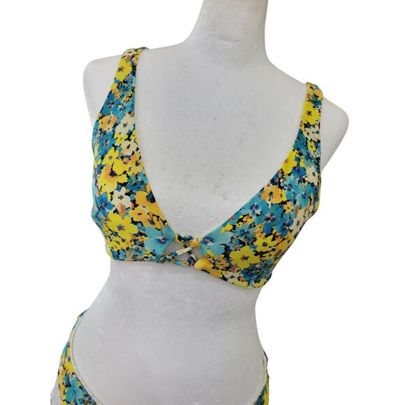 L Space Playa Bikini Swimsuit Women's Size‎ Large Daisy Diamond Two Piece Floral - Picture 2 of 15